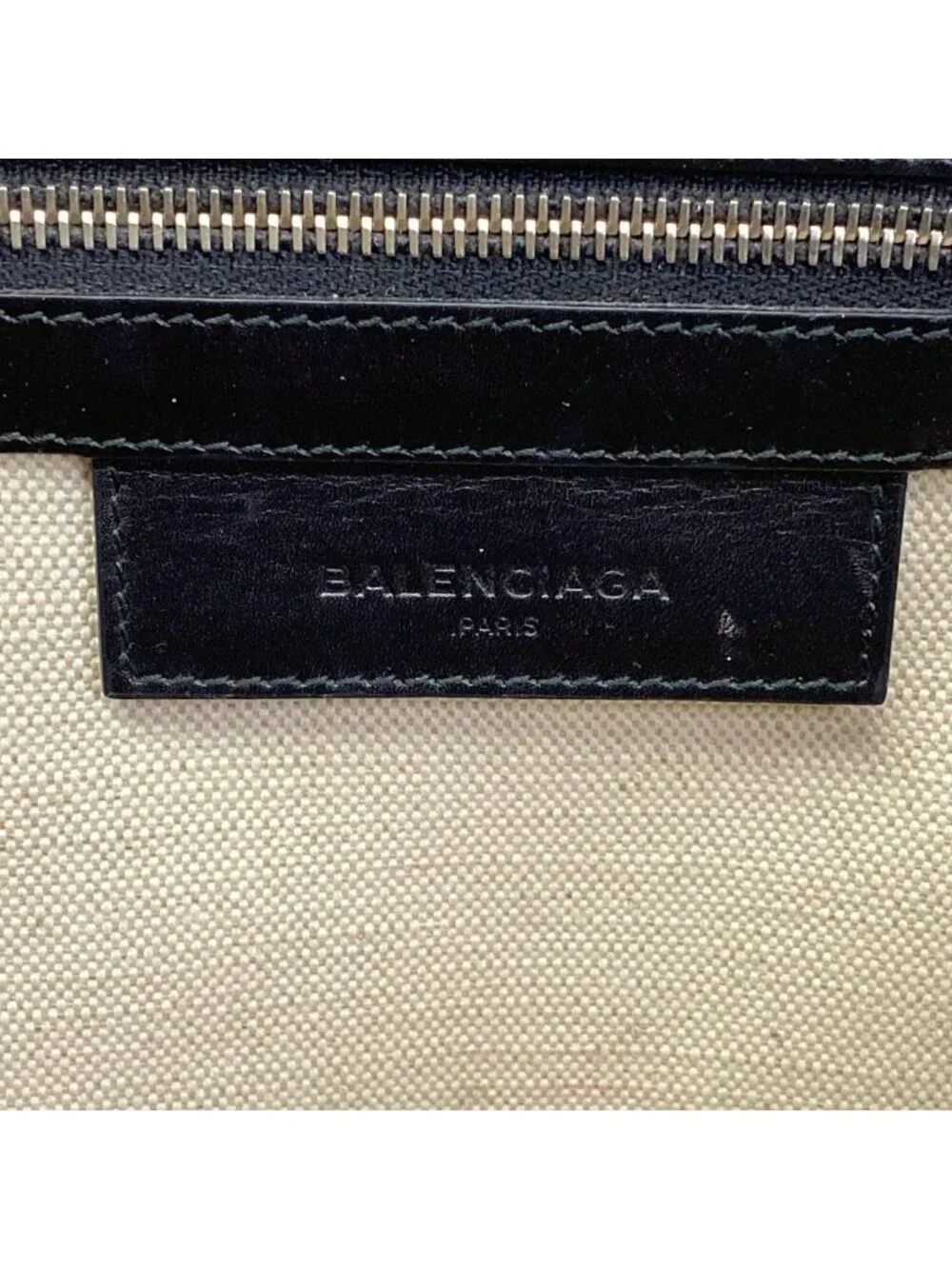 Balenciaga Tote Bag Marine Black Leather
